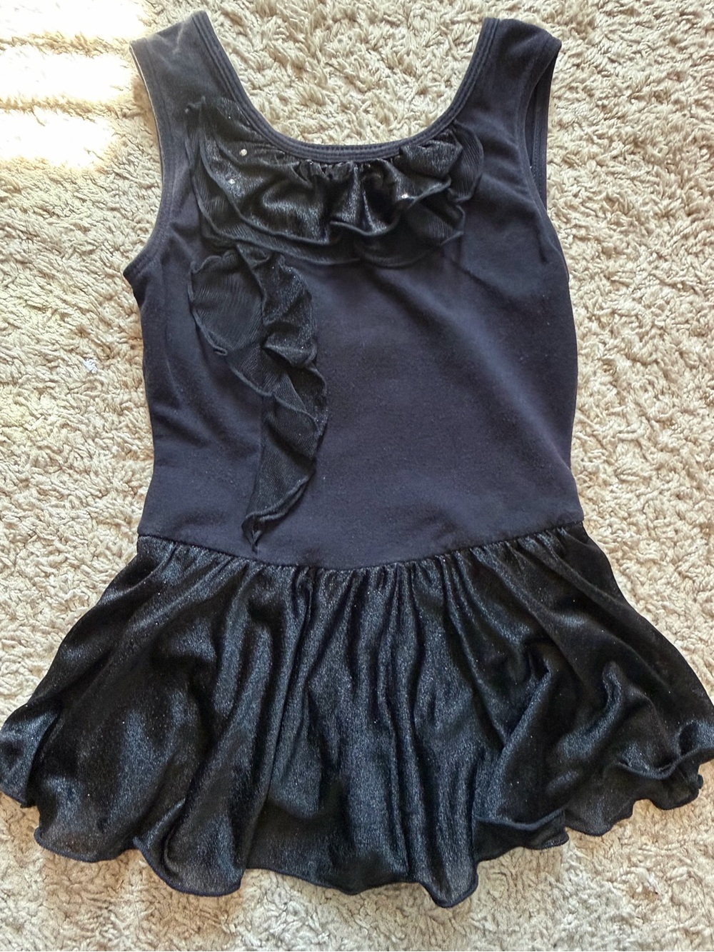 Girls Freestyle by Danskin Skirted Black Leotard